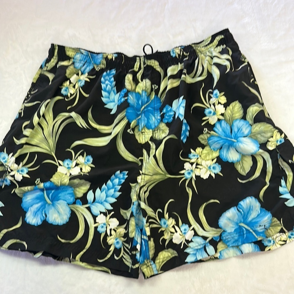 Sand N Sun Tropical Hawaiian Swim Trunks Plus sized 48-50 (3XL)